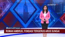 Sebagian Rumah Indekos di Klaten Ambruk Akibat Pondasi Tergerus Arus Sungai