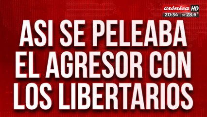 Así se peleaba el agresor de Milei con seguidores libertarios