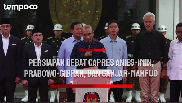 KPU Gelar Debat Pertama Capres Cawapres, Ini Persiapan Anies-Imin, Prabowo-Gibran, dan Ganjar-Mahfud