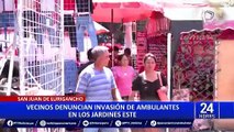 SJL: ambulantes invaden pista y veredas de la avenida Los Jardines