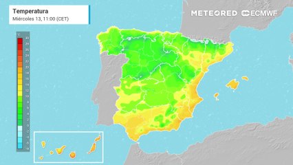 El jueves vuelve el frío. Tiempo invernal en la Península y Baleares