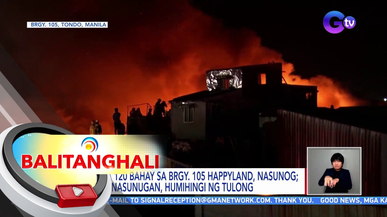 Nasa 120 bahay sa Brgy. 105 Happyland, nasunog; mga nasunugan, humihingi ng tulong | BT