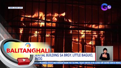 Residential building sa Brgy. Little Baguio, nasunog | BT