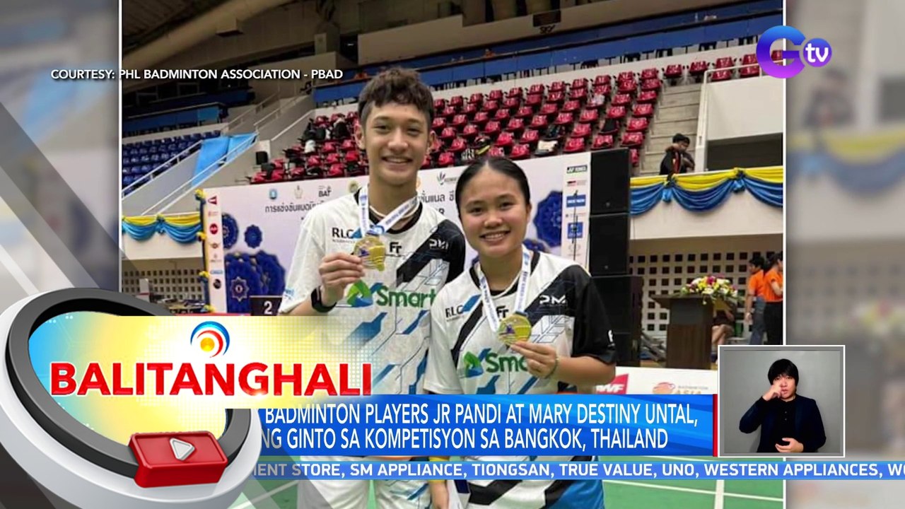 Pinoy Badminton players JR Pandi at Mary Destiny Untal, wagi ng ginto ...