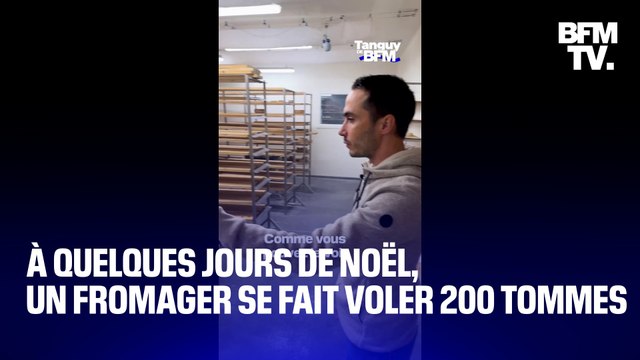 TANGUY DE BFM - À quelques jours des fêtes de fin d'années, un fromager se fait voler 200 tommes