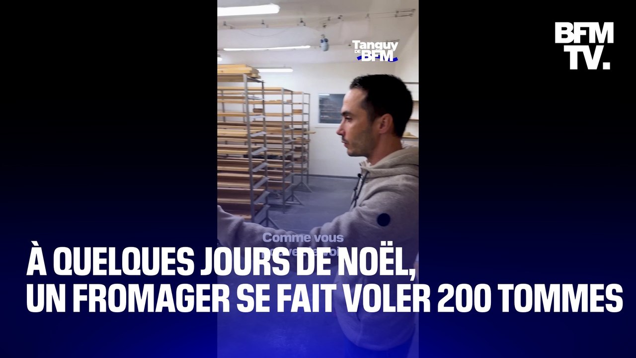 TANGUY DE BFM - À quelques jours des fêtes de fin d'années, un fromager se fait voler 200 tommes