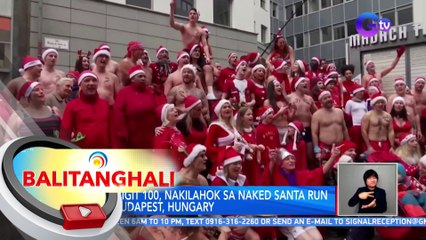 Mahigit 100, nakilahok sa Naked Santa Run sa Budapest, Hungary | BT