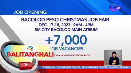 MTB?: Job fair, isasagawa sa Negros Occidental | BT