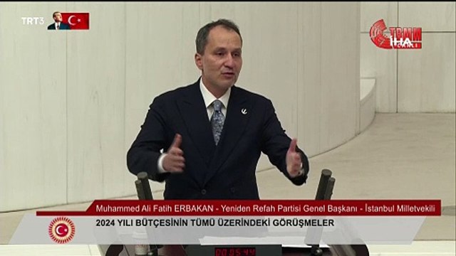 Fatih Erbakan: Biz Yeniden Refah Partisi olarak mutlaka borçlanmadan denk bütçenin gerçekleştirilmesi gerektiğini bir kez daha ifade ediyoruz