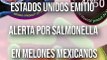 Estados Unidos emitió una alerta alimentaria por brote de salmonela, derivada del consumo de melones mexicanos #TuNotiReel