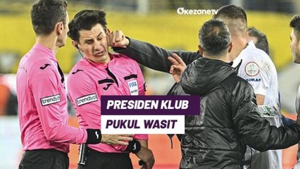 Brutal! Presiden Klub Tonjok Wasit Sampai KO di Liga Turki