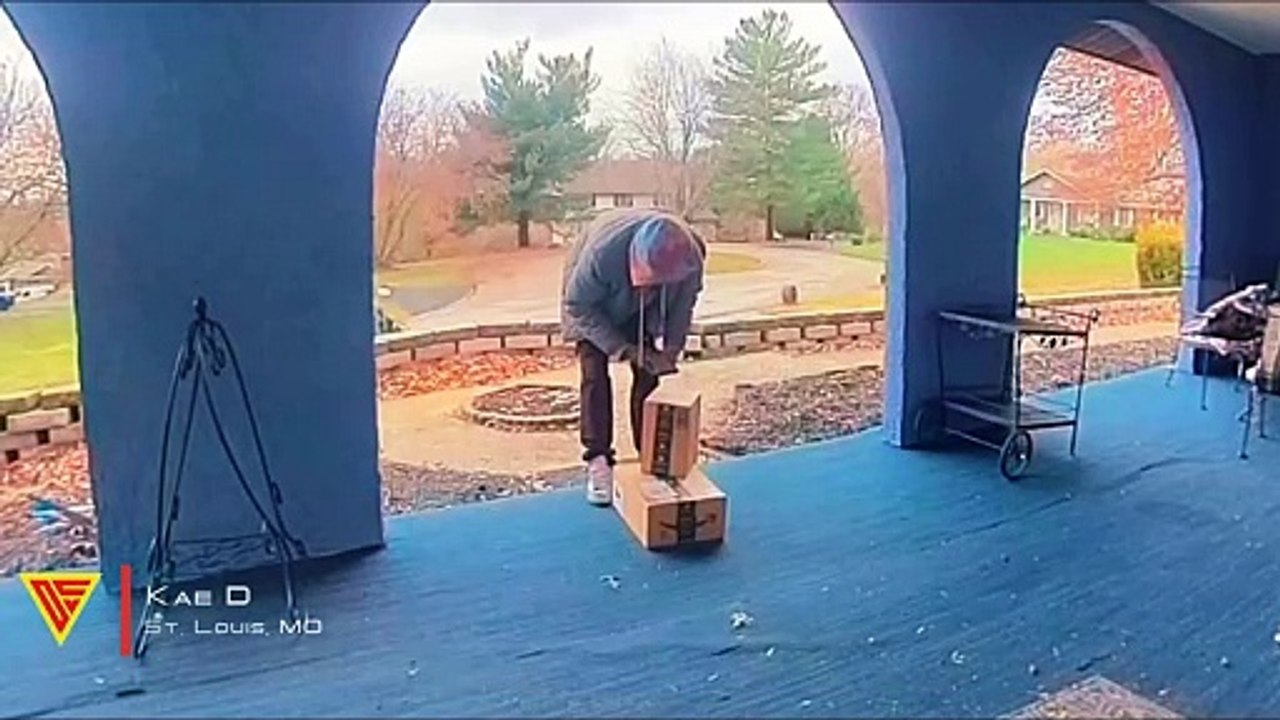 Package Delivery Driver Steals Package After He Delivered It | Doorbell Camera Video