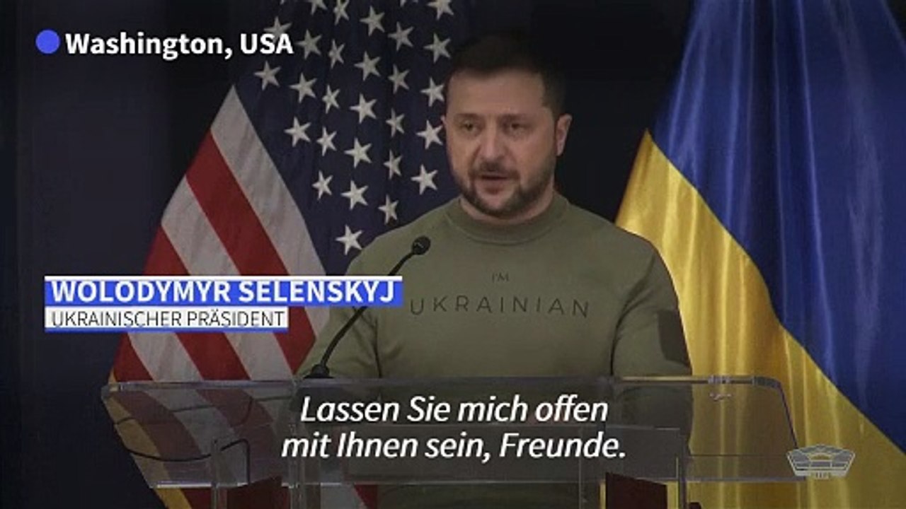 Selenskyj warnt vor Auslaufen von US-Hilfen für die Ukraine