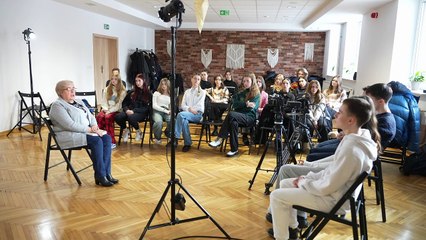 Klasa dziennikarska uczestniczyła w warsztatach filmowych w ramach Festiwalu FIlmowego “Niepokorni, Niezłomi, Wyklęci”