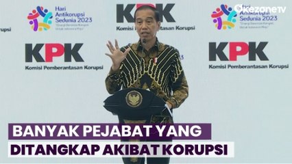 Presiden Jokowi Sebut Sudah Banyak Pejabat yang Ditangkap akibat Korupsi