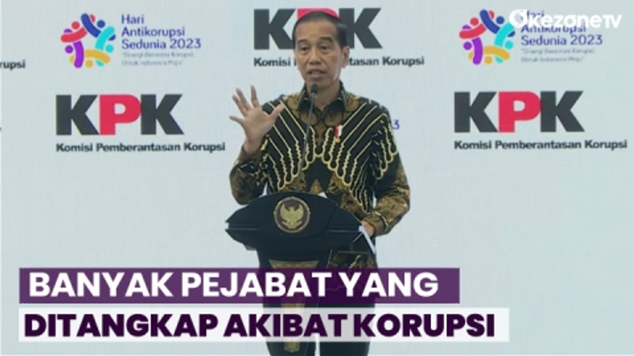 Presiden Jokowi Sebut Sudah Banyak Pejabat yang Ditangkap akibat Korupsi