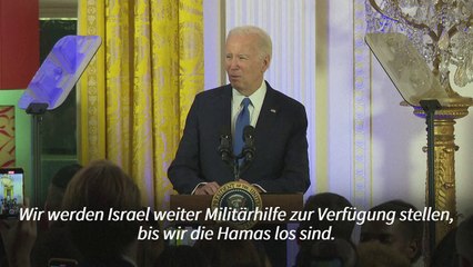 Download Video: Biden sagt Israel weitere militärische Unterstützung zu