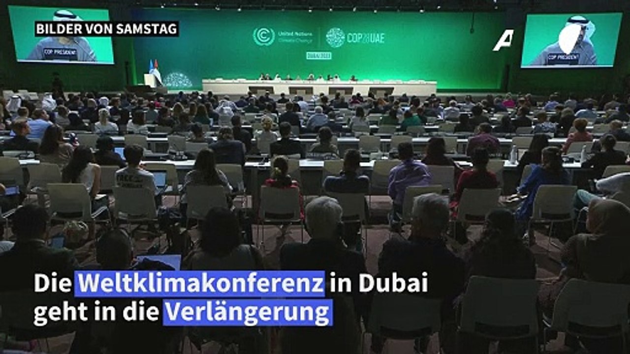 Weltklimakonferenz in dubai geht in die verlängerung