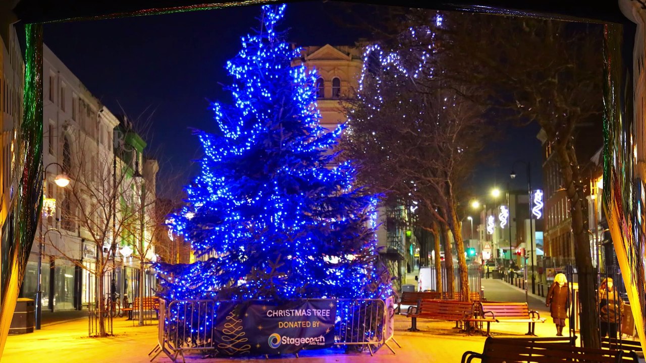 Christmas 2023 in Hastings Town Centre, East Sussex