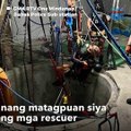 Lalaki, nahulog sa hukay na 220 ft ang lalim | GMA Integrated News
