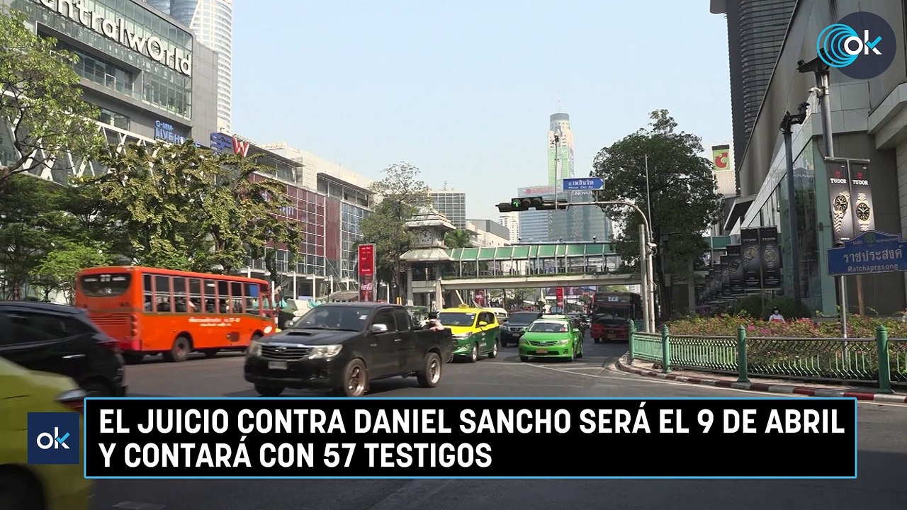 El juicio contra Daniel Sancho será el 9 de abril y contará con 57 testigos