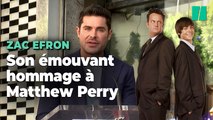 Zac Efron rend hommage à Matthew Perry en recevant son étoile sur le Hollywood Walk of Fame