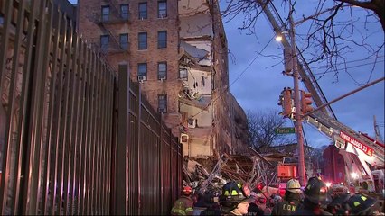 Corner of Bronx apartment building collapses, no serious injuries
