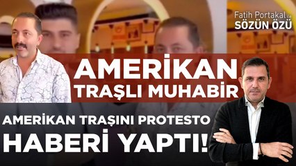 AMERİKAN TRAŞLI MUHABİR AMERİKAN TRAŞINI PROTESTO HABERİ YAPTI! YER: KAYSERİ