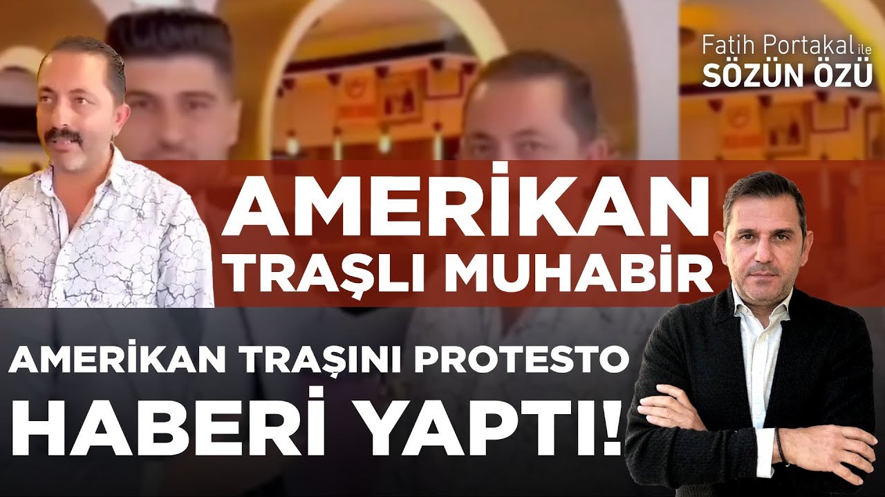 AMERİKAN TRAŞLI MUHABİR AMERİKAN TRAŞINI PROTES...