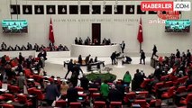 Mecliste fenalaşan Saadet Partisi Genel Başkan Yardımcısı Hasan Bitmez'e ilk müdahaleyi Turhan Çömez yaptı