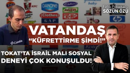 TOKAT’TA İSRAİL MALI SOSYAL DENEYİ ÇOK KONUŞULDU! VATANDAŞ “KÜFRETTİRME ŞİMDİ!”