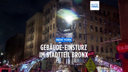 Stadtteil Bronx: Wohnhaus in New York teilweise eingestürzt
