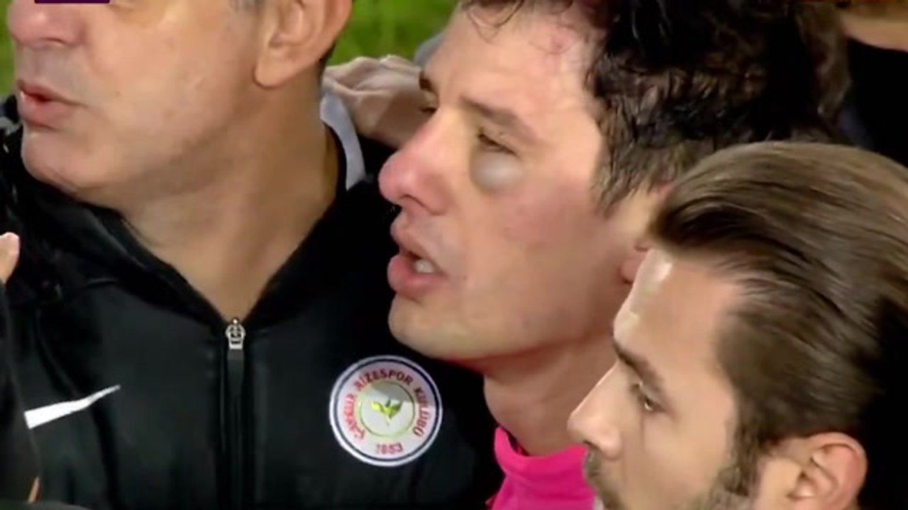 Referee punched- Turkey FA suspends all football after club president attacks match official