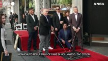 Sulla Hollywood Walk of Fame brilla la stella di Zac Efron