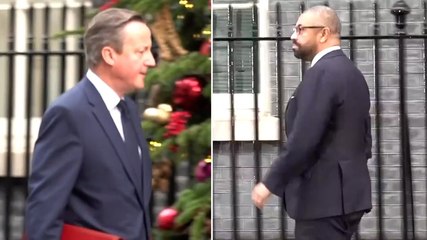 Sunak’s cabinet arrive at Downing Street ahead of Rwanda crunch vote