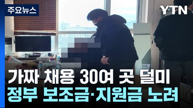 정부 보조금·지원금 노린 가짜 채용 '기승'...30여 곳 덜미 / YTN