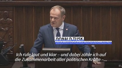 Polens Tusk fordert "vollständige Mobilisierung" für die Ukraine