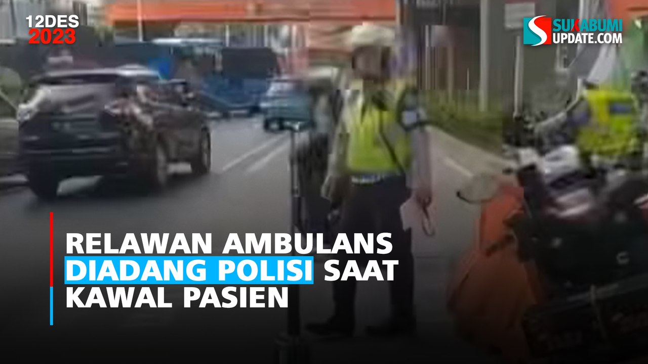 Relawan Ambulans Diadang Polisi saat Kawal Pasien