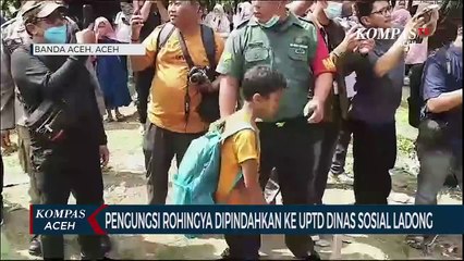 Pengungsi Rohingya Dipindahkan ke UPTD Dinas Sosial Ladong