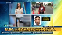 Surco: disparan dos veces contra cambista para robarle su canguro donde guardaba su dinero