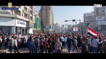 الآلاف من المواطنين بمحافظة الدقهلية ينظمون مسيرة كبرى حاملين أعلام مصر لحث المواطنين على المشاركة فى الانتخابات الرئاسية