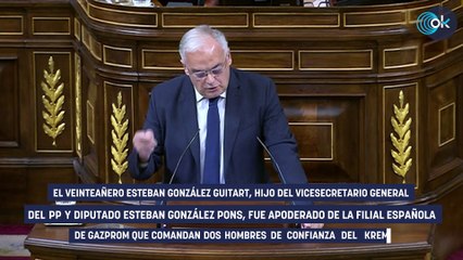 El hijo de Pons estaba en Gazprom a las órdenes del director mundial y de un ex agente de la embajada rusa