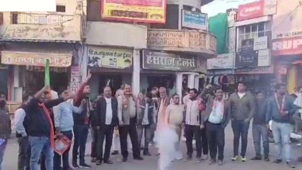 डिडवाणा: शर्मा के सीएम बनने पर भाजपा कार्यकर्ताओं ने की आतिशबाजी, मनाया जश्न