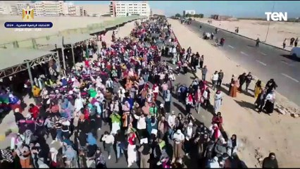 مسيرة طلابية بجامعة سوهاج للمشاركة فى انتخابات الرئاسة