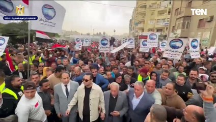 مسيرة حاشدة لمستقبل وطن بكفر الشيخ