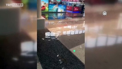 Beyrut Uluslararası Havalimanı'nı su bastı