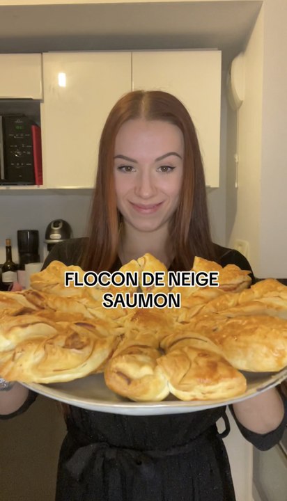 Flocon de neige saumon