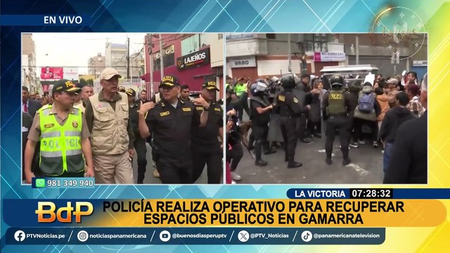Gamarra: despliegan más de 450 agentes policiales para recuperar espacios públicos