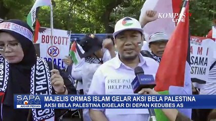 Majelis Ormas Islam Gelar Aksi Bela Palestina di Depan Gedung Kedubes AS!