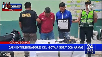 Cercado de Lima: caen delincuentes que extorsionaban a comerciantes